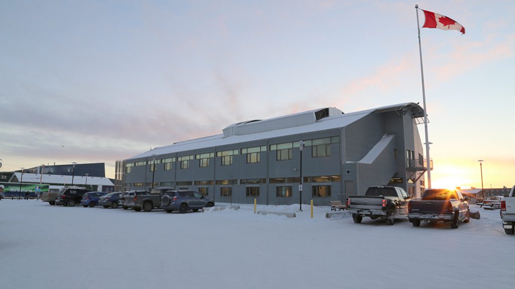 Outside of Aurora College Aurora Campus in Inuvik NT